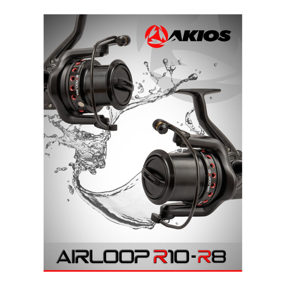 Akios AIRLOOP R8 BLACK EDITION Fixed Spool Reel
