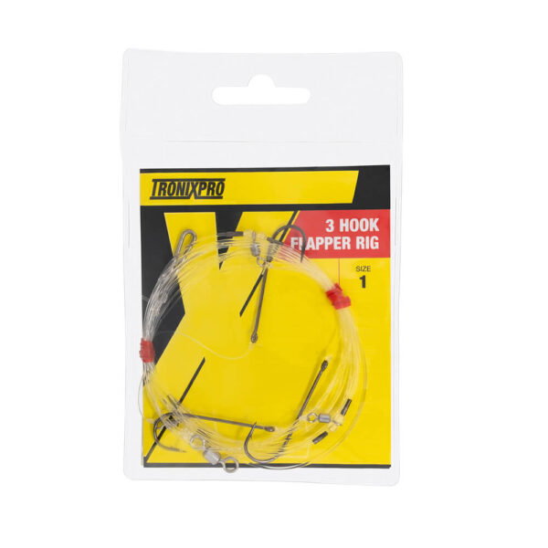 TronixPro 3 Hook Flapper Hand Tied Rigs