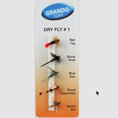 Grando Flies Fly Selection Box Dry Fly No1